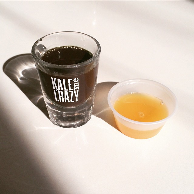 January 29: Bottoms up! #ishouldnthavesmelleditfirst #kalemecrazy
