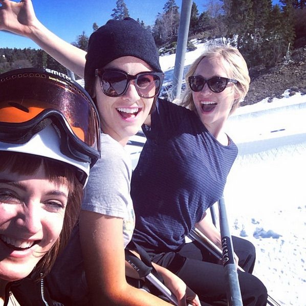 February 15: #bearsdoitbest ski bunnies
