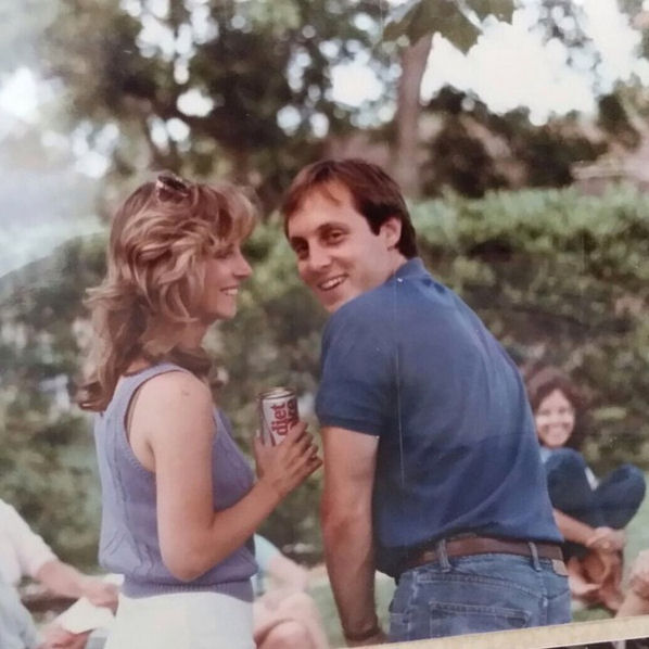 February 15: My dad being a nostalgic romantic sending me a pic of him and my mom circa 1984. The year they got married. When apparently my mom was a smoking hot @dietcoke model. #congratsdad #allyouneedislove
