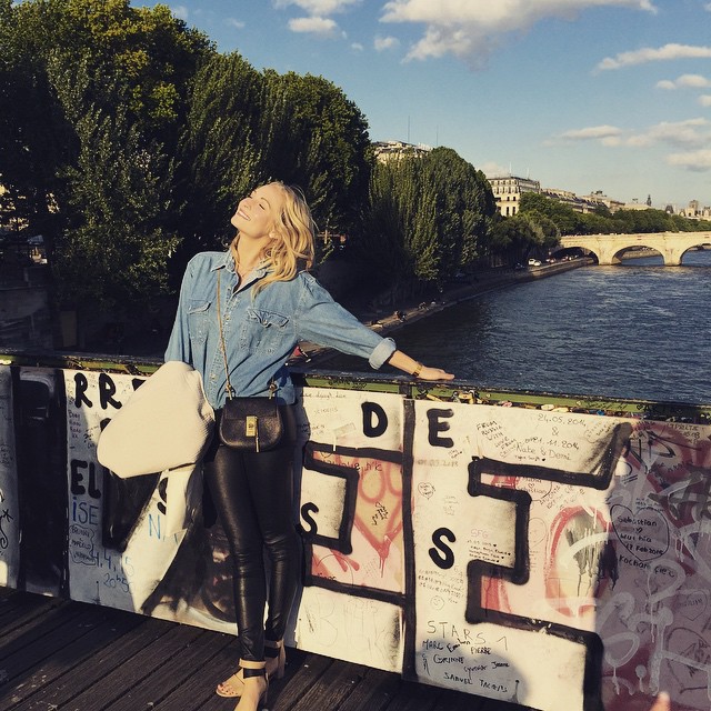 May 16: Soaking up the sun in the city of amore ️ #paris 
