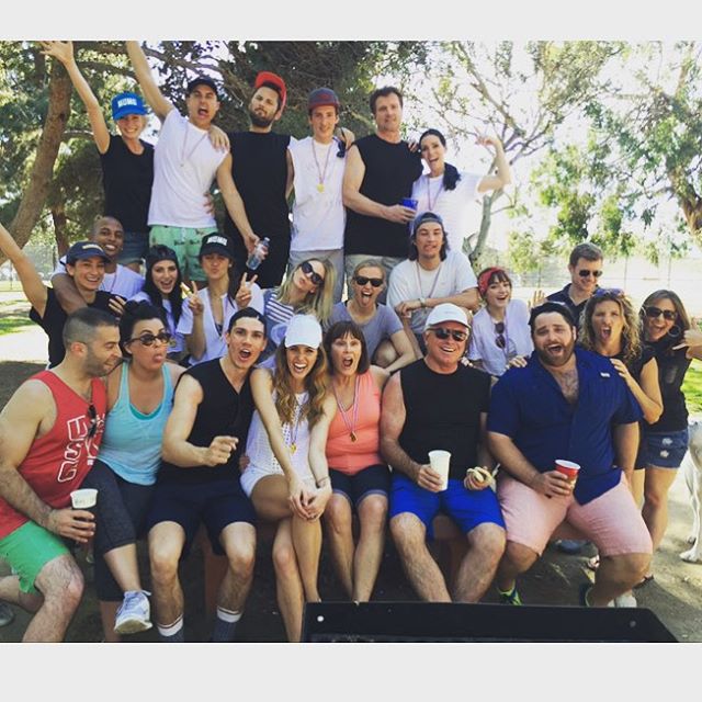 September 14: Seems like just yesterday we were celebrating @kaylaewell & @tannernovlan_ at their engagement kickball party! What a beautiful celebration of love and family watching these two become man and wife last night. Still crying tears of joy! 
